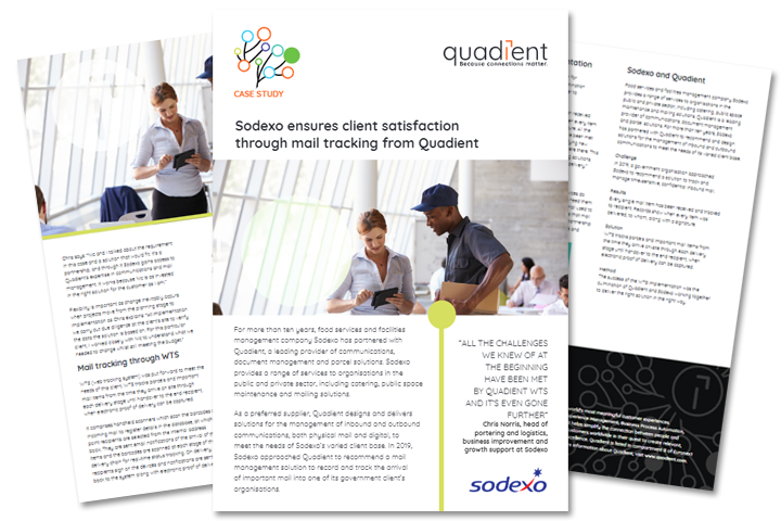 Sodexo ensures client satisfaction through mail tracking from Quadient