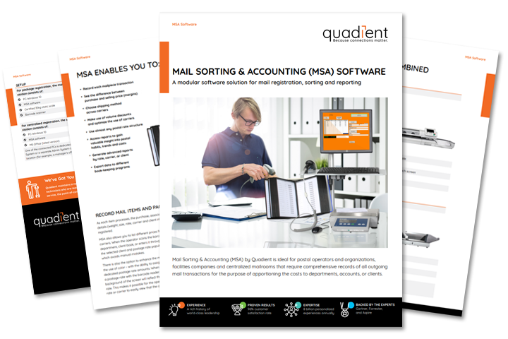 Brochure Mail Sorting Accounting MSA Software