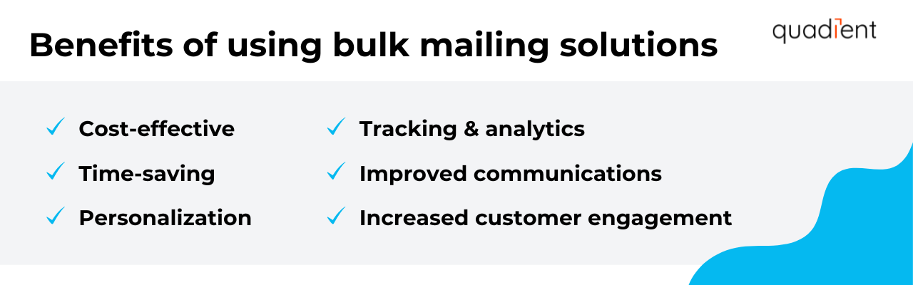 benefits of using bulk mailing solutions