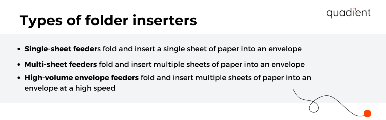 types of folder inserters