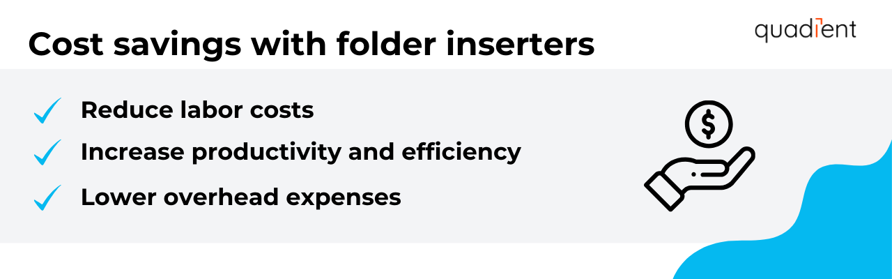 cost savings with folder inserters