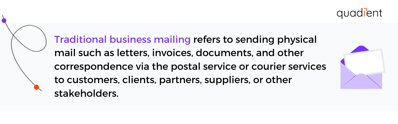 traditional business mailing definition