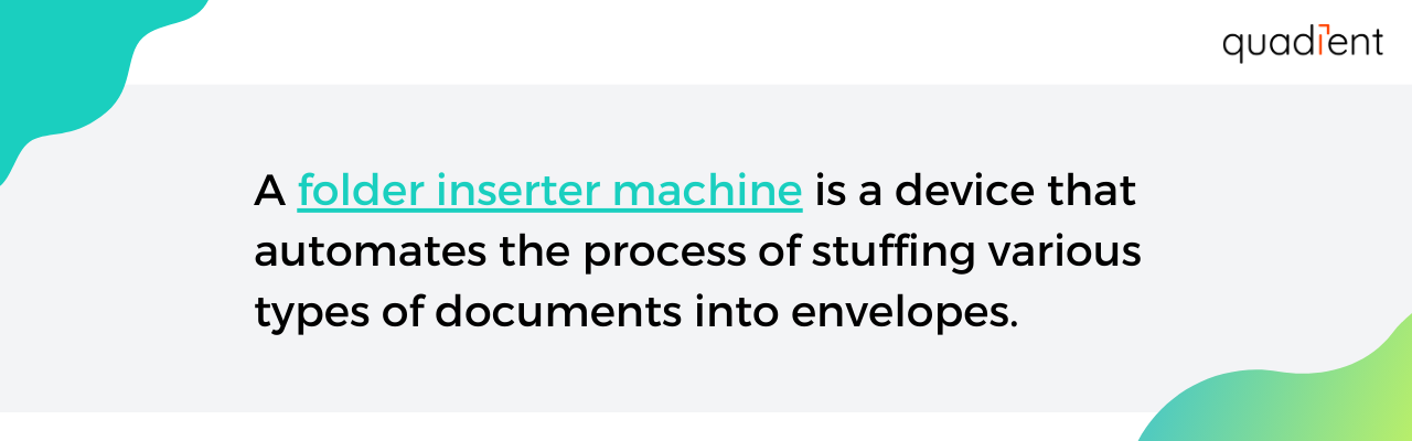 folder inserter machine definition