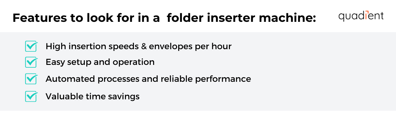 features to look for in a folder inserter