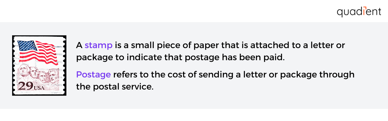 Definition of stamps and postage