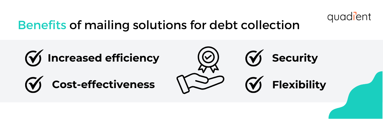 benefits of mailing solutions for debt collection