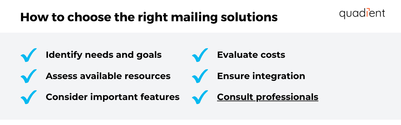 how to choose the right mailing solutions