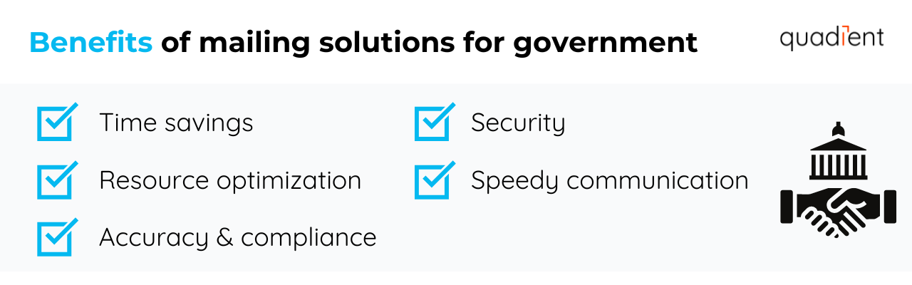 Benefits of mailing solutions for government agencies