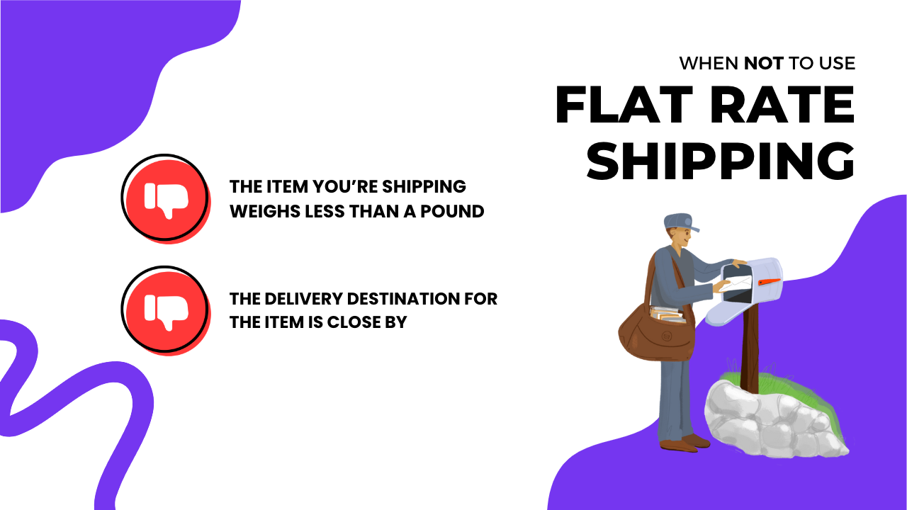 When not to use flat rate shipping