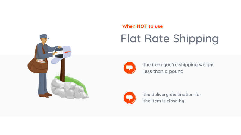 When not to use flat rate shipping