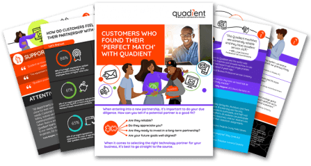 Customers Who Found Their Perfect Match With Quadient Infographic Cover