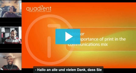 Enregistrement au webinaire: Importance of print in the communications mix