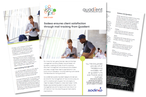 Sodexo ensures client satisfaction through mail tracking from Quadient