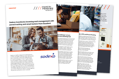 Sodexo transforms incoming mail management with parcel tracking and smart lockers from Quadient