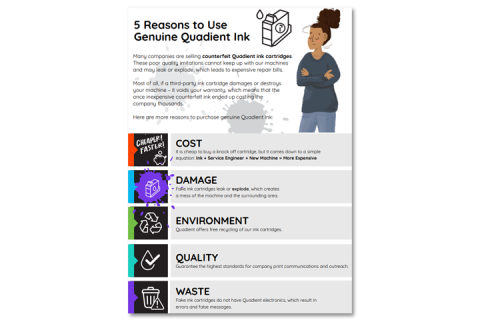 5 reasons to use genuine Quadient ink