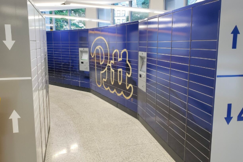 Pittsburgh university lockers wrapped